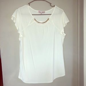 NWT Blouse with Gold Accent
